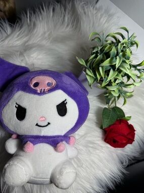 Sanrio Kuromi Plush Toy - Purple, White, Pink, Black, Red
